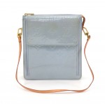 Louis Vuitton Mott Blue Vernis Leather Shoulder Bag