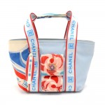 Chanel Sports Line Tricolor Blue/White/Red Canvas Small Tote Bag-Limited Ed