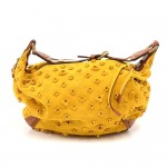 Louis Vuitton Onatah Fleur GM Yellow Suede Perforated Monogram Hobo Bag - Limited Ed