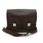 Louis Vuitton Alexei Brown Taiga Leather Messenger Bag