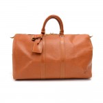 Vintage Louis Vuitton Keepall 45 Cipango Gold Epi Leather Duffle Travel Bag