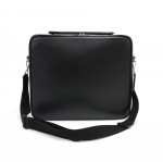 Louis Vuitton Odessa Black Taiga Leather Laptop Briefcase Bag + Strap