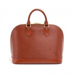 Vintage Louis Vuitton Alma Brown Kenyan Fawn Epi Leather Hand Bag