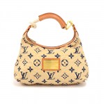 Louis Vuitton Cruise Bulles PM Tan Monogram Textured Nylon Hobo Bag- 2010 Limited Ed