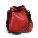 Louis Vuitton Petit Noe Bicolor Red & Black Epi Leather Shoulder Bag