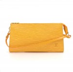 Louis Vuitton Pochette Accessories Yellow Epi Leather Handbag