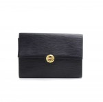Vintage Louis Vuitton Arche Black Epi Leather Clutch Bag