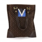 Louis Vuitton Sac Plat Tanger Ebene Idylle Monogram Mini Lin Canvas Tote Bag