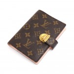 Louis Vuitton Koala PM Monogram & Pink Canvas 6-ring Agenda Cover
