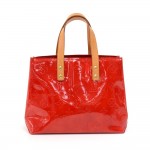 Louis Vuitton Reade PM Red Vernis Leather Handbag