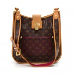 Louis Vuitton Perforated Musette Fuchsia Monogram Canvas Leather Shoulder Bag - 2006 Limited