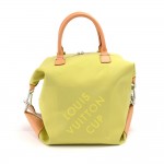 Louis Vuitton LV Cup 2003 Lime Damier Geant Canvas Boston Bag