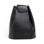 Vintage Louis Vuitton Sac A Dos Black Epi Leather Drawstring Shoulder Bag