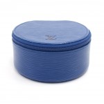 Louis Vuitton Ecrin Bijoux Blue Epi Leather Jewelry Case