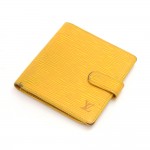 Louis Vuitton Porte Billets Yellow Epi Leather Bifold Wallet
