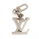 Louis Vuitton Initiales LV Logo Silver-tone Key Holder / Bag Charm