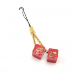 Louis Vuitton Monogram Inclusion Red Cube & Swarovski  Phone/ Key Charm