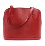 Vintage Louis Vuitton Lussac Red Epi Leather Shoulder Bag
