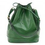 Vintage Louis Vuitton Noe Large Green Epi Leather Shoulder Bag