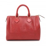Vintage Louis Vuitton Speedy 25 Red Epi Leather City Handbag