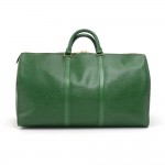 Vintage Louis Vuitton Keepall 50 Green Epi Leather Travel Bag