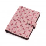 Louis Vuitton Red Monogram Mini Canvas Small Agenda Cover-6 rings