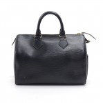 Louis Vuitton Speedy 25 Black Epi Leather City Handbag