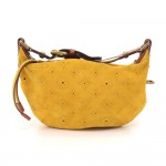 Louis Vuitton Onatah PM Yellow Fleurs Suede Leather Hobo Bag - Limited Edition