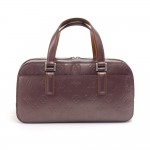 Louis Vuitton Shelton Purple Monogram Matt Leather Handbag
