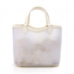 Louis Vuitton White Vinyl Plage Lagoon Mini Beach Tote Handbag