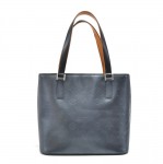 Louis Vuitton Stockton Blue Monogram Matt Leather Shoulder Bag