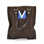 Louis Vuitton Sac Plat Tanger Ebene Idylle Monogram Mini Lin Canvas Tote Bag