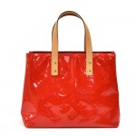 Louis Vuitton Reade PM Red Vernis Leather Handbag