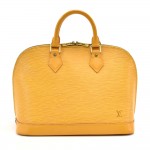 Louis Vuitton Alma Yellow Epi Leather Handbag