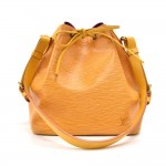 Louis Vuitton Petit Noe Yellow Epi Leather Shoulder Bag