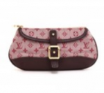 Louis Vuitton Anne-Sophie Purple Mini Lin Monogram Clutch Pouch Bag