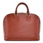 Louis Vuitton Alma Brown Kenyan Fawn Epi Leather Handbag