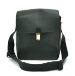 Louis Vuitton Yaranga Green Taiga Leather Messenger Bag