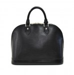 Louis Vuitton Alma Black Epi Leather Handbag