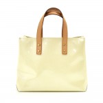 Louis Vuitton Reade PM Perle White Vernis Leather Handbag
