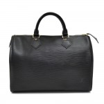 Vintage Louis Vuitton Speedy 30 Black Epi Leather City Handbag