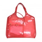 Louis Vuitton Plage Lagoon GM Red Vinyl Epi & Leather BeachTote Bag