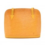 Vintage Louis Vuitton Lussac Yellow Epi Leather Large Shoulder Bag