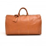 Vintage Louis Vuitton Keepall 50 Brown Cipango Gold  Epi Leather Travel Bag