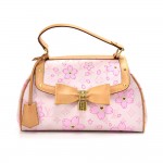 Louis Vuitton Sac Retro PM Pink Rouge Cherry Blossom Monogram Canvas Handbag - 2003 Limited