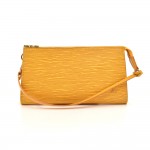 Vintage Louis Vuitton Pochette Accessoires Yellow Epi Leather Handbag