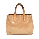 Louis Vuitton Reade PM Beige Noisette Vernis Leather Handbag