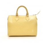 Louis Vuitton Speedy 25 Vanilla Epi Leather City Handbag