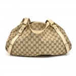 Gucci Pelham Beige GG Original Canvas & Leather Shoulder Bag
