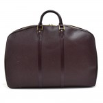 Vintage Louis Vuitton Helanga 1 Poche Burgundy Taiga Travel Bag